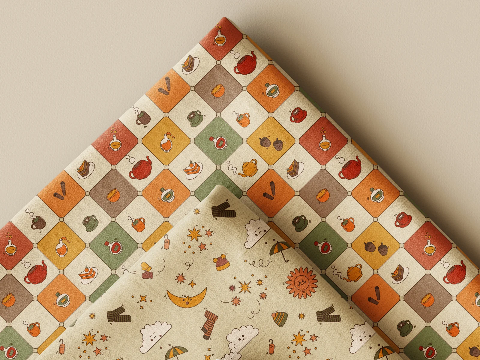 Pattern textile mockup