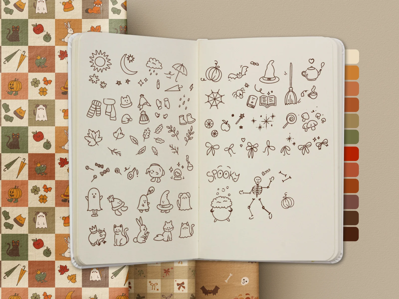 Pattern sketches initial stage