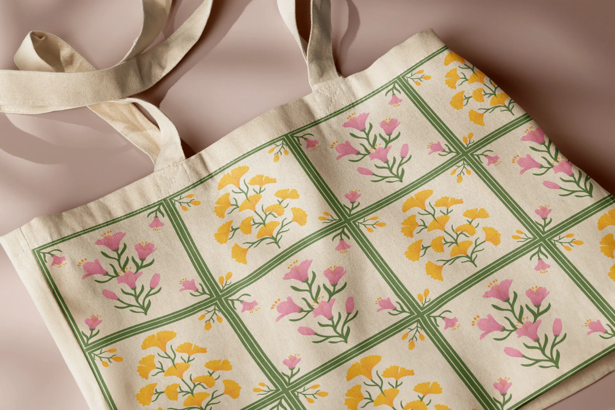 Blossom Blocks Floral Pattern Hero Image