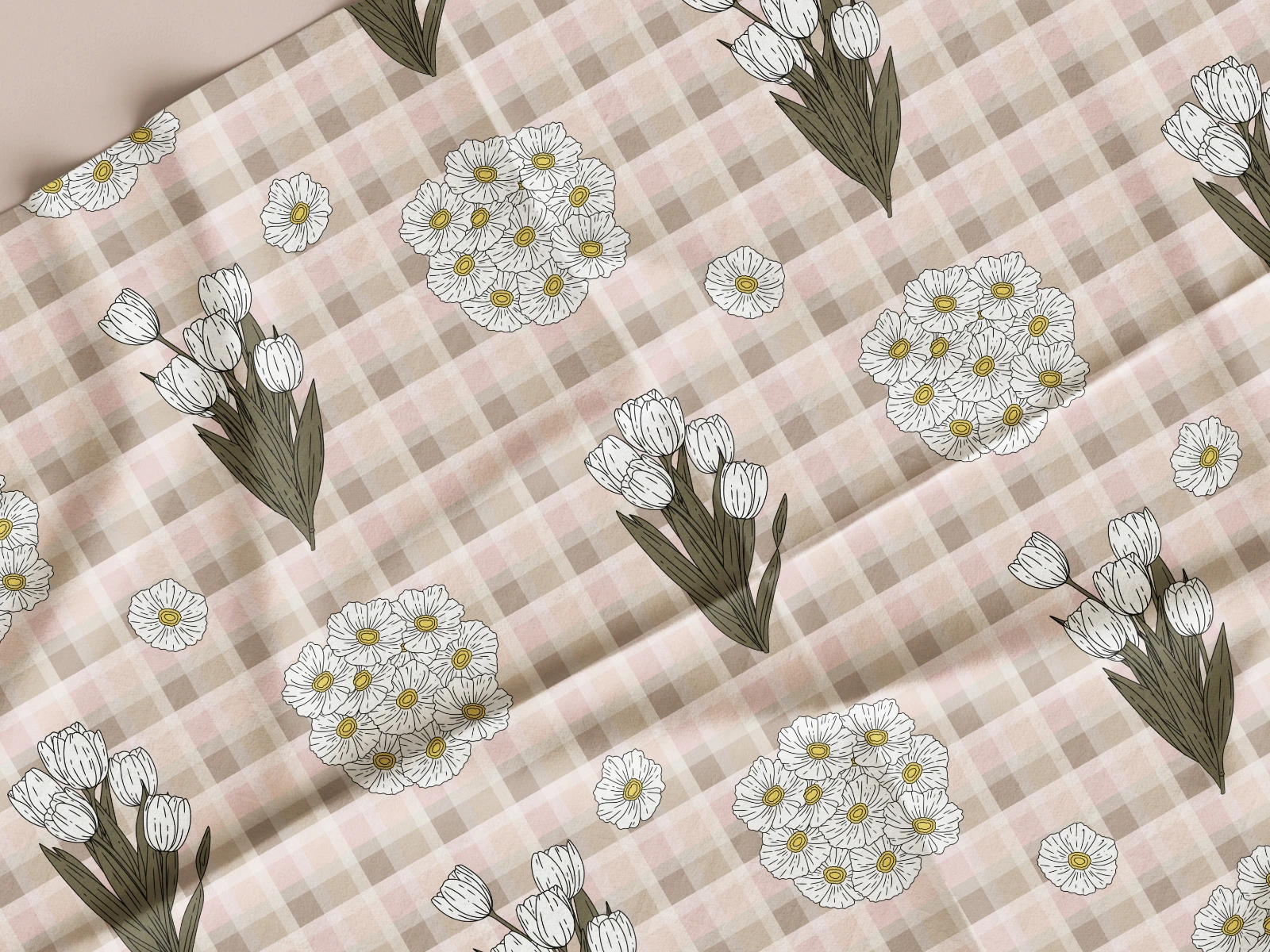 Pattern textile mockup