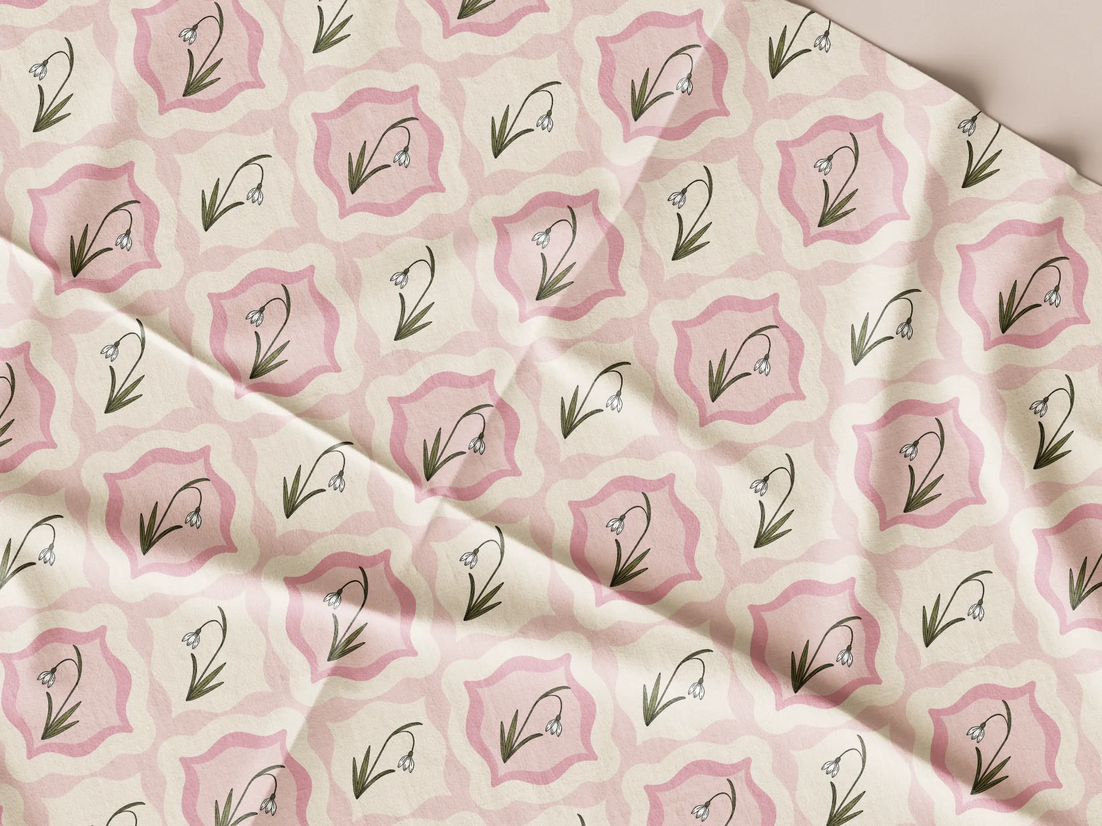 Pattern textile mockup