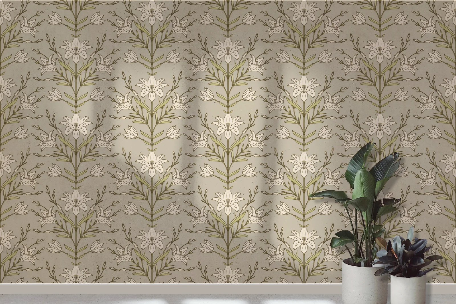 Pattern wallpaper mockup