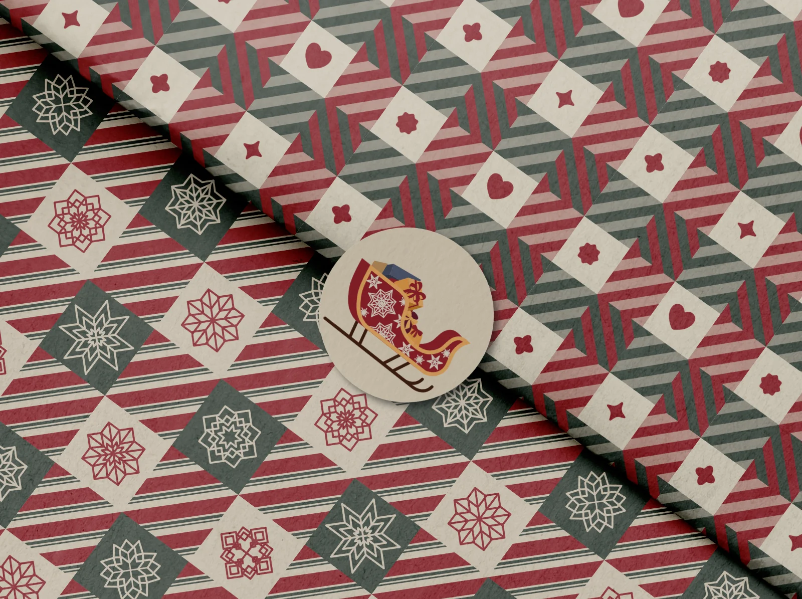 Wrapping paper mockup