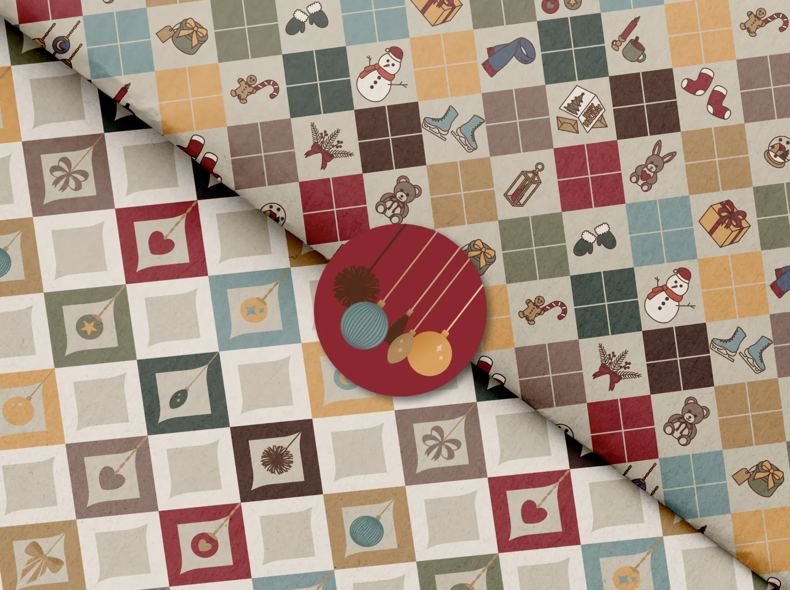 Wrapping paper mockup