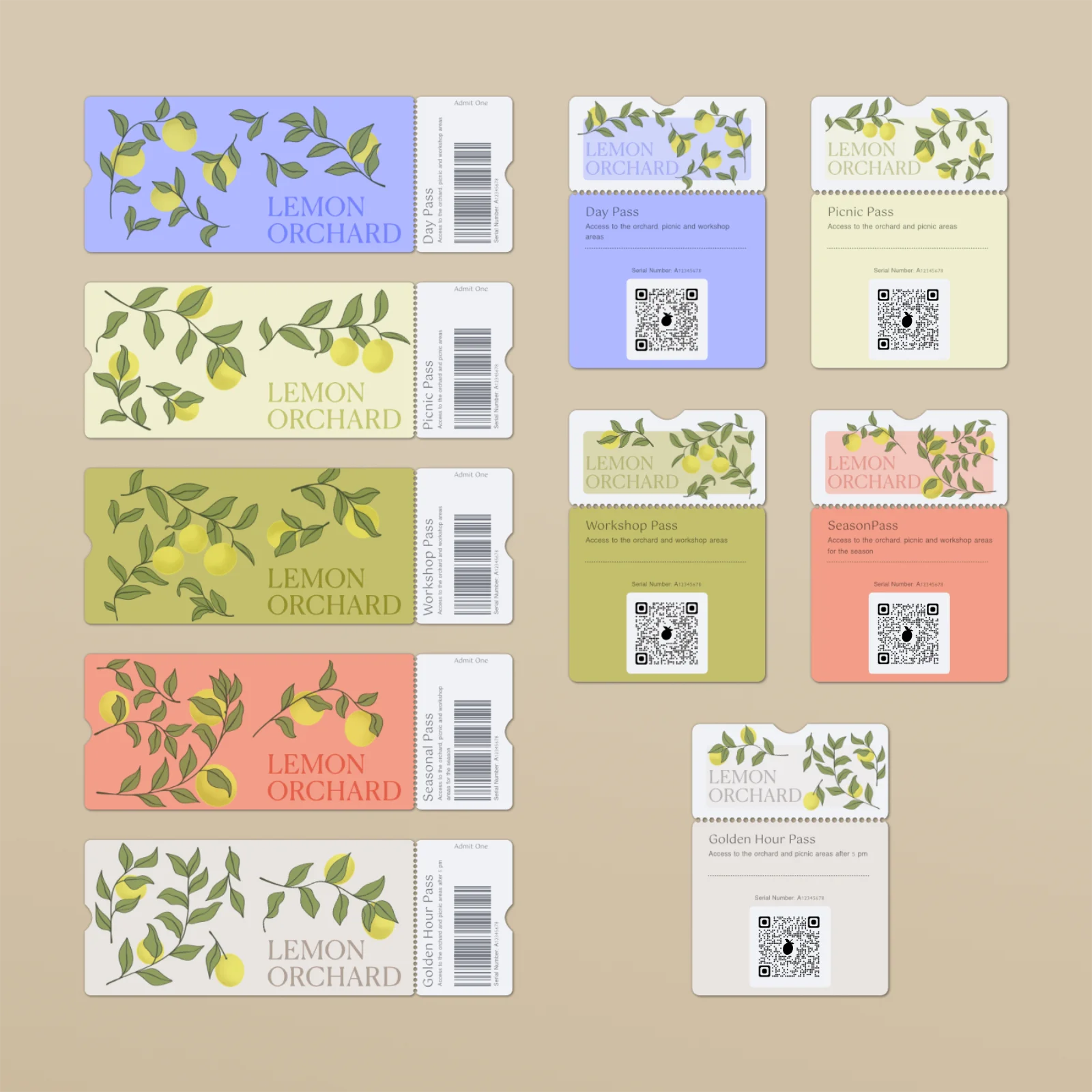 Lemon Grove Ticket Design