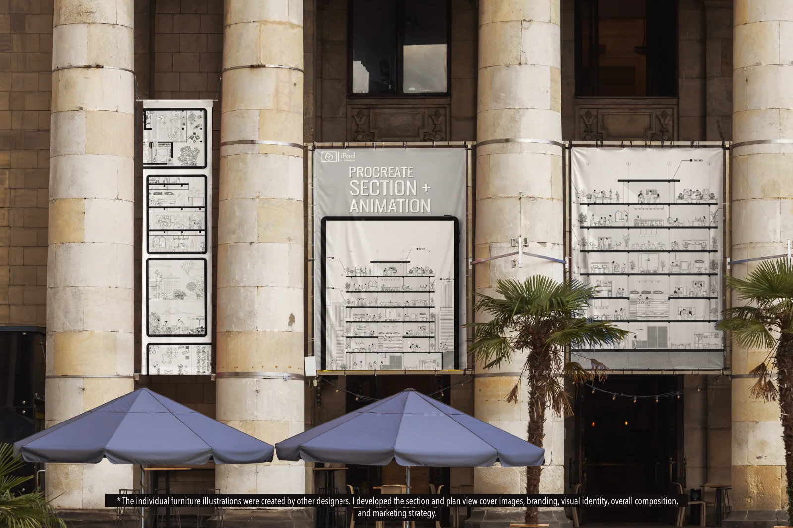 Section Procreate brush and tutorial presentation