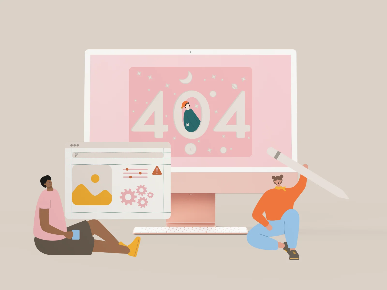 Web illustrations 404