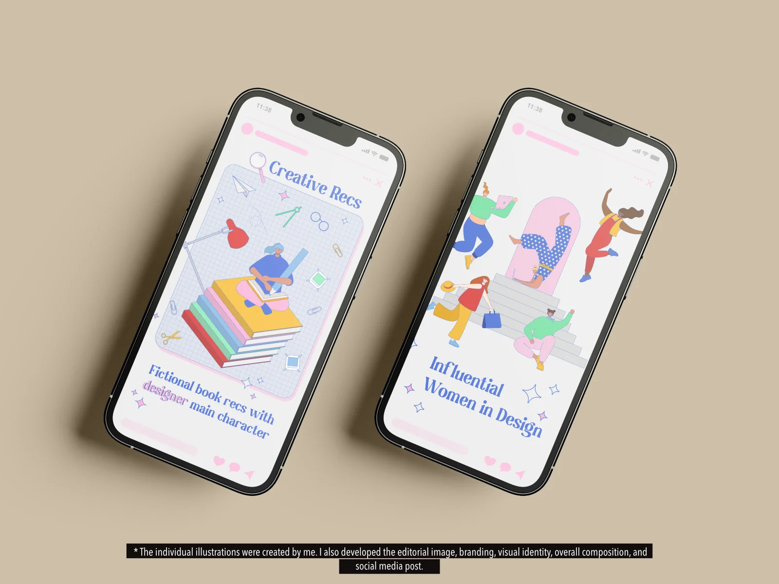 Social media post close-up