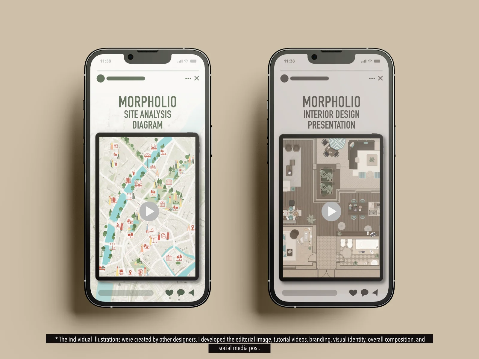 Social media post close-up