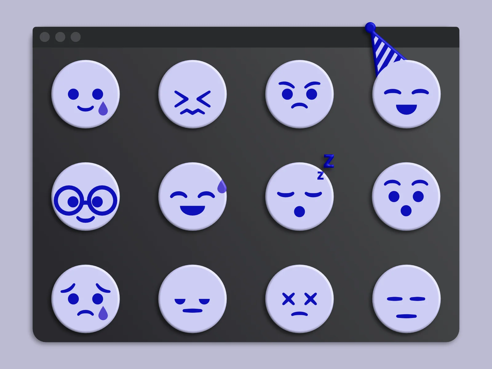 Emoji set mockup