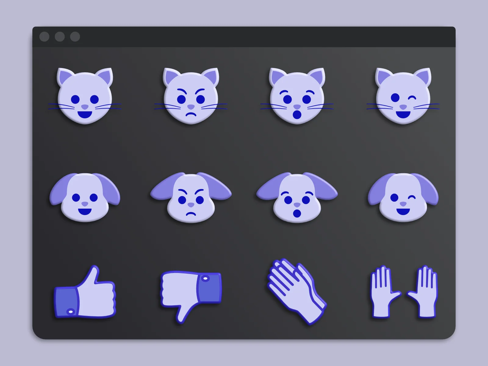 Emoji set mockup