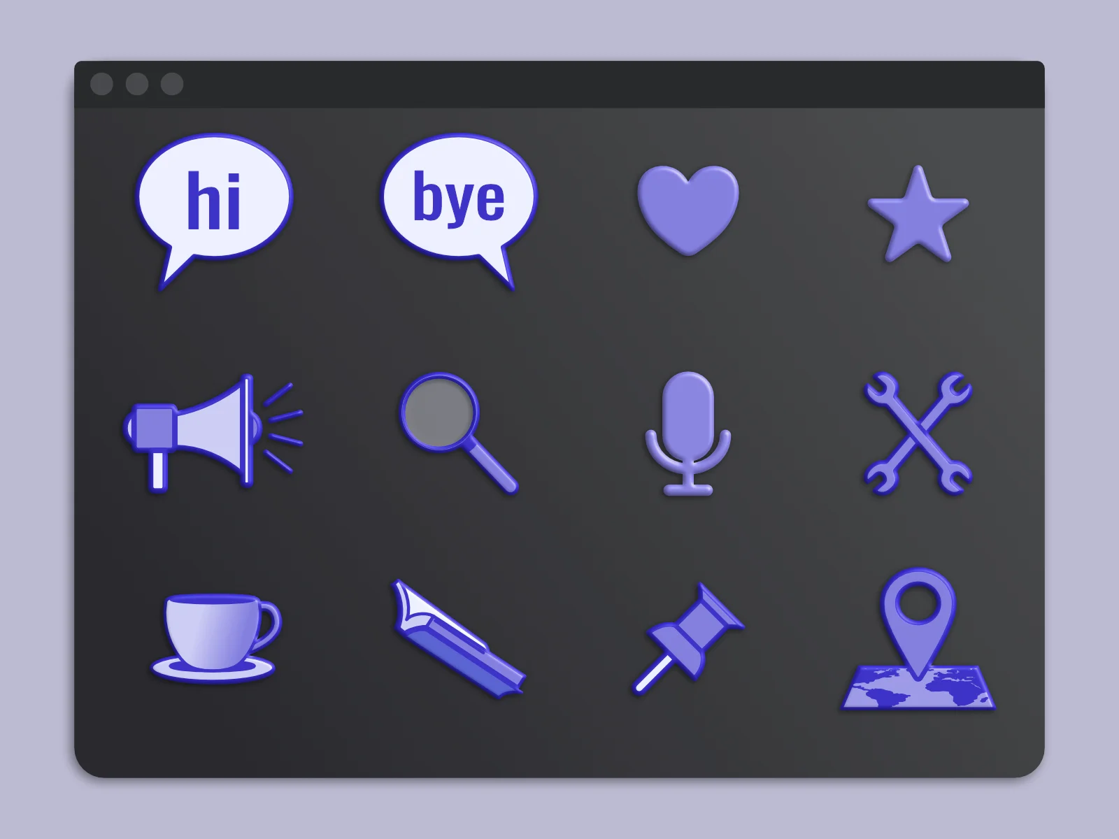 Emoji set mockup