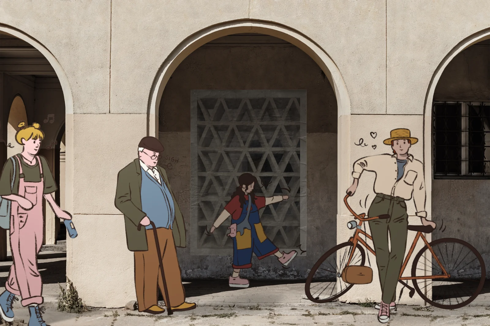 Cartoon style mockup