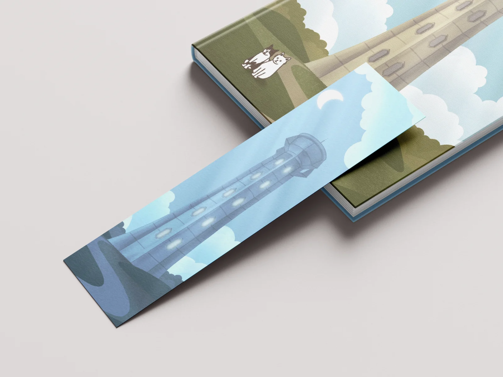 Book and bookmark close-up