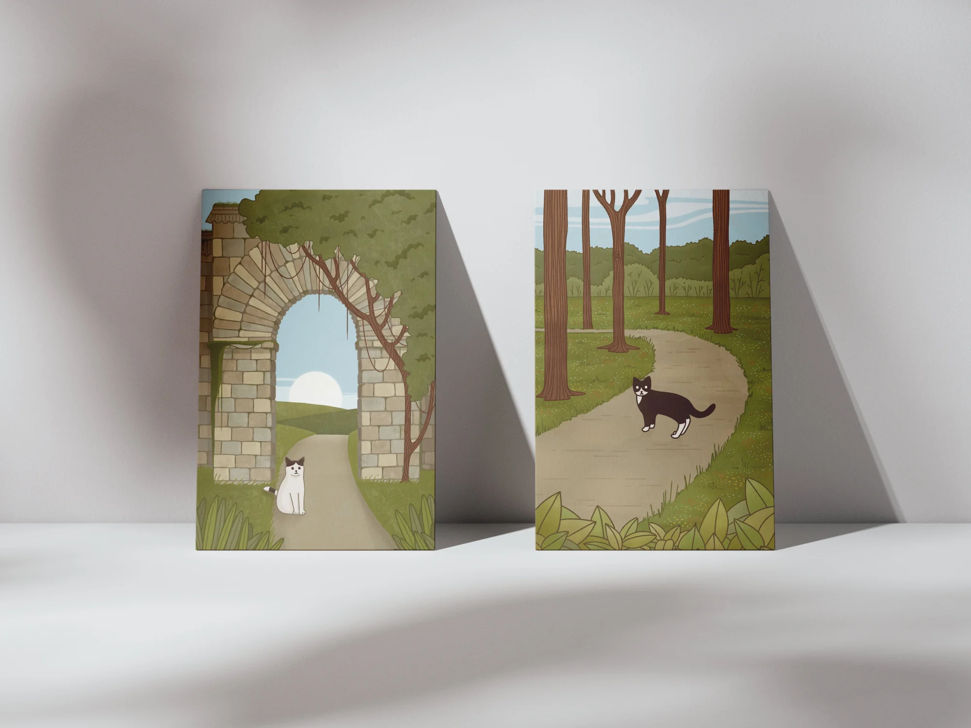 Wandering Cat Companions Illustration Series Hero Image